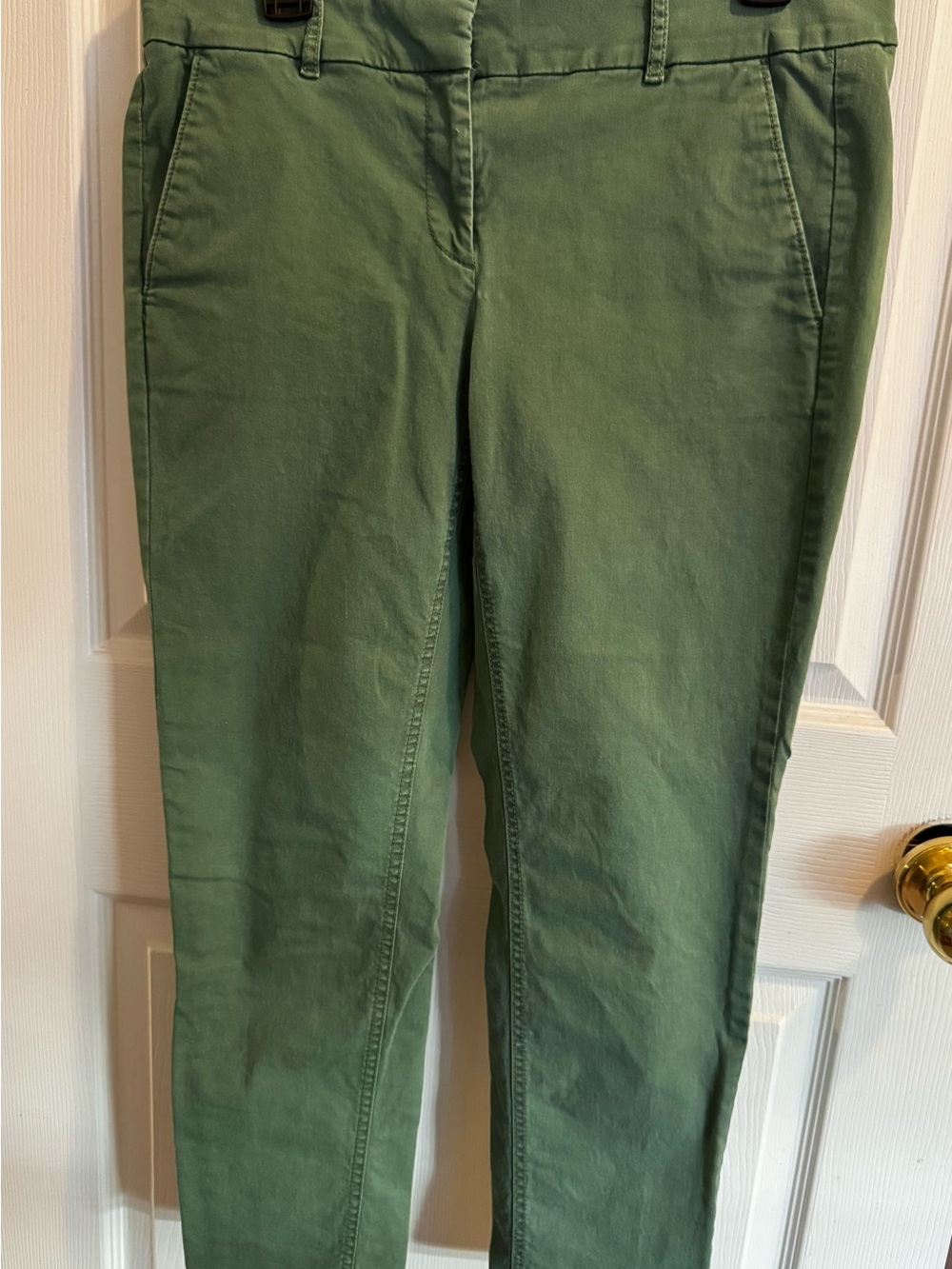 LOFT Olive Green Skinny Chino Pants
